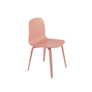 Visu Chair, Wood Base, Tan Rose