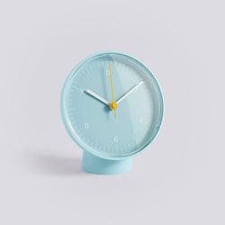 table clock, blue