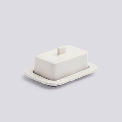 barro butter dish, off white