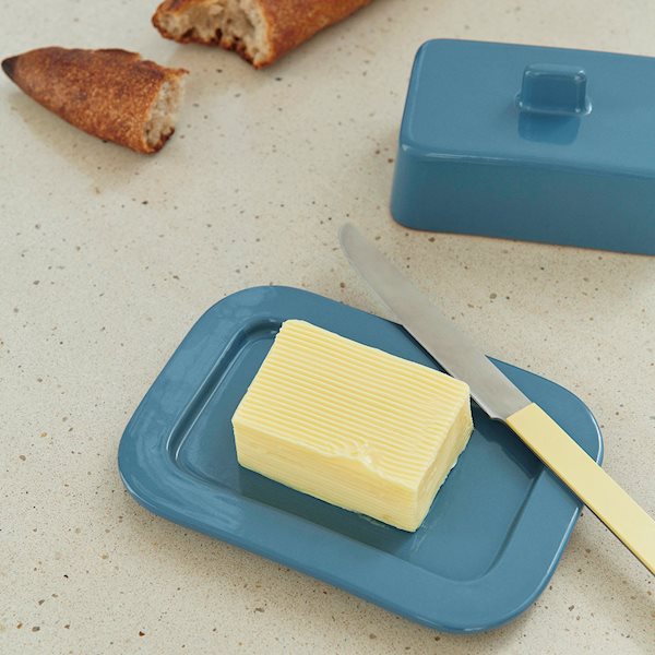 Barro Butter Dish, Off White