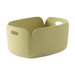 Restore Felt Basket, Beige Green