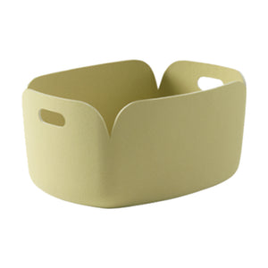 Restore Felt Basket, Beige Green