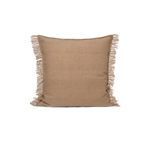 Kelim Fringe Cushion, Small, Sand