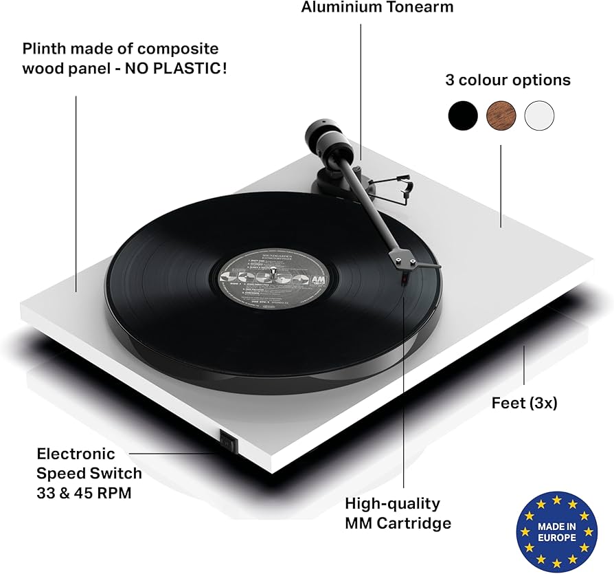 Pro-Ject E1 BT Turntable (AT3600L - white)