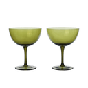 Host Cocktail Glasses - Set of 2 - Moss Green