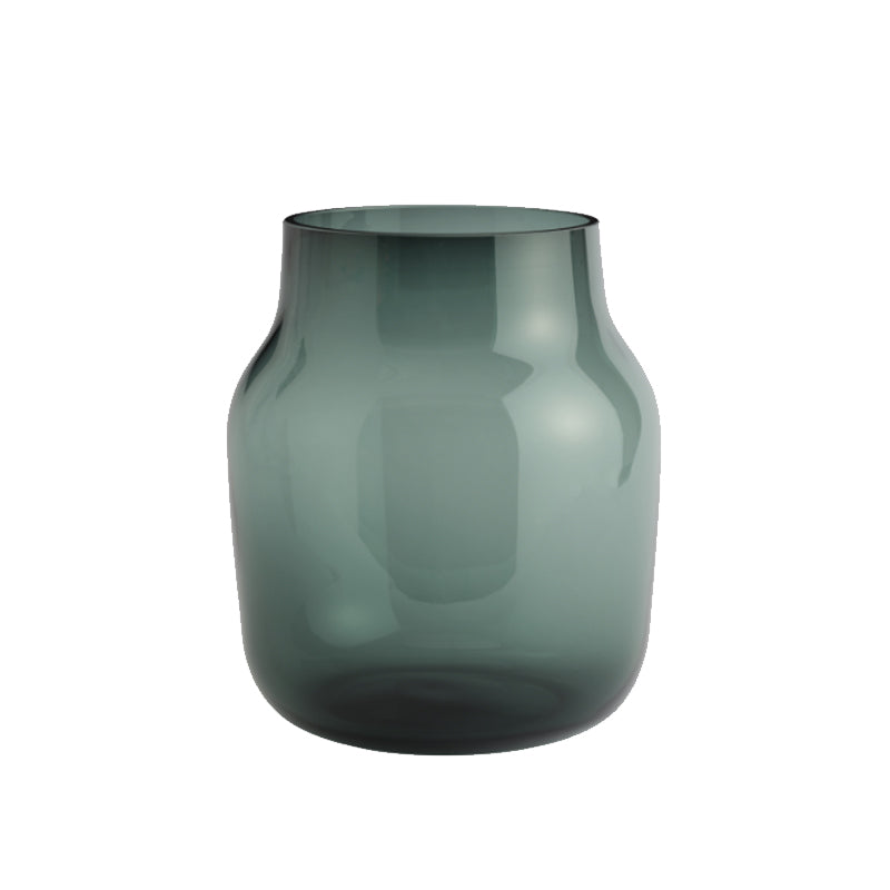 Silent Vase, Dark Green 7.8"