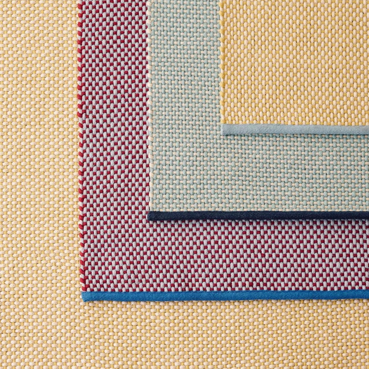 3 Colour Rug, Light Grey, 140 x 200 cm