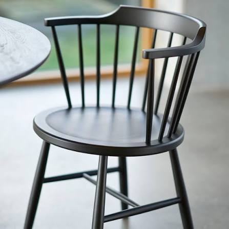 J18 Chair, Black Painted Beech
