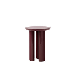 Tung JA3 Side Table, Burgundy Red