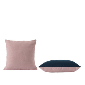 MINGLE CUSHION / 45 X 45 CM / 17.7 X 17.7", ROSE/PETROLEUM