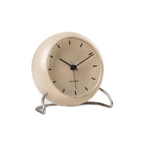 Arne Jacobsen City Hall Table Alarm Clock, Sandy Beige