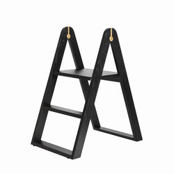 Reech Step Ladder, Black/Brass