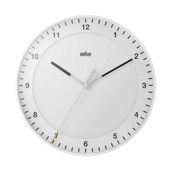 Braun Wall Clock, Small White