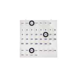 Ring a date Calendar, white