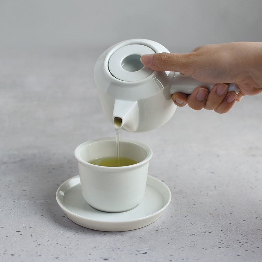 LT Kyusu Teapot 600ml, White