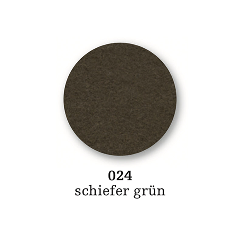 Felt coaster round, 10cm, schiefer gruen