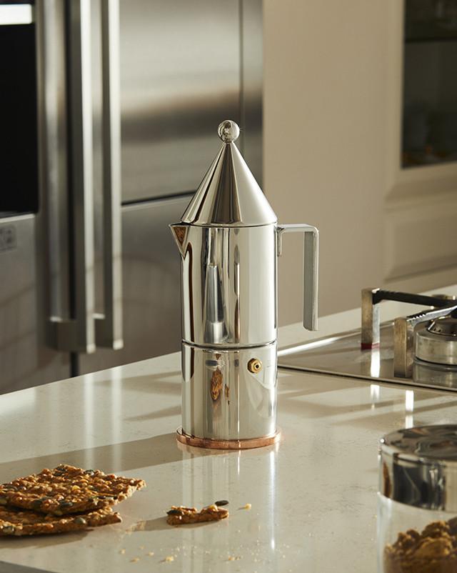 La Conica by Aldo Rossi, Espresso Coffee Maker, 3 Cup