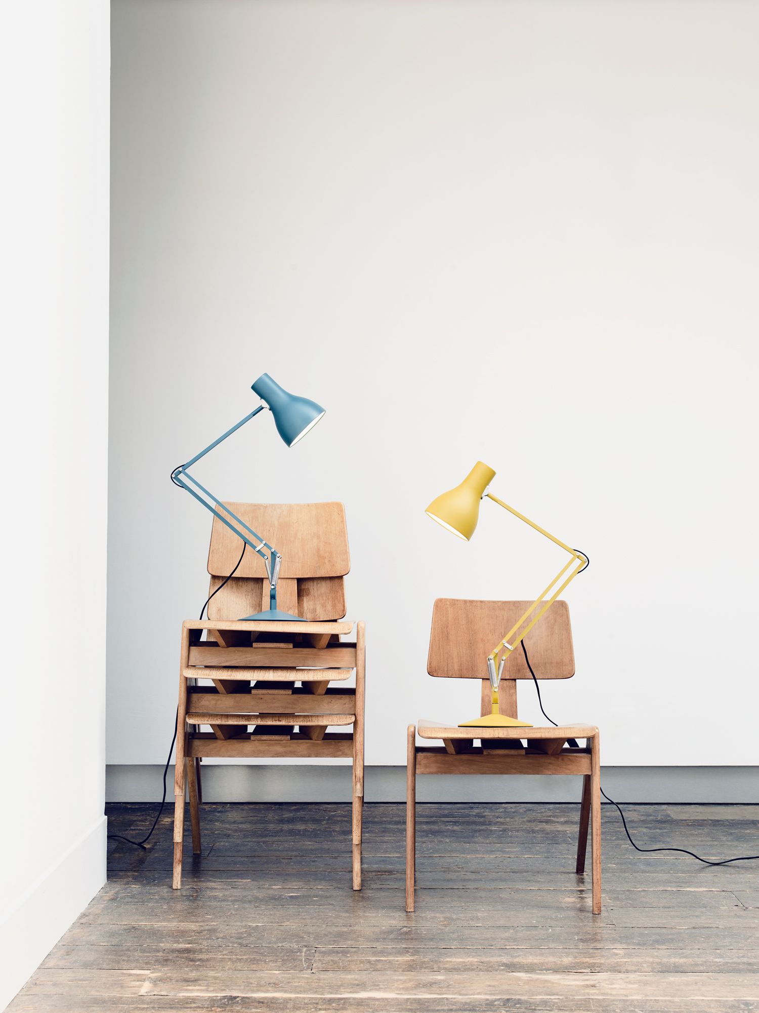 Type 75 Desk Lamp, Margaret Howell, Saxon Blue
