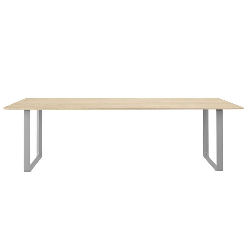 70/70 table, 170 x 85cm, Oak VeneerTop/Plywood/Grey legs