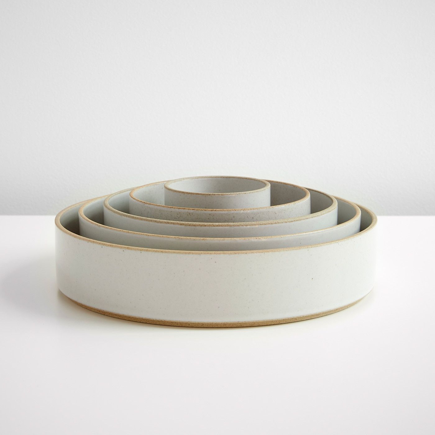 Hasami Porcelain Bowl, Medium High, Gloss Grey