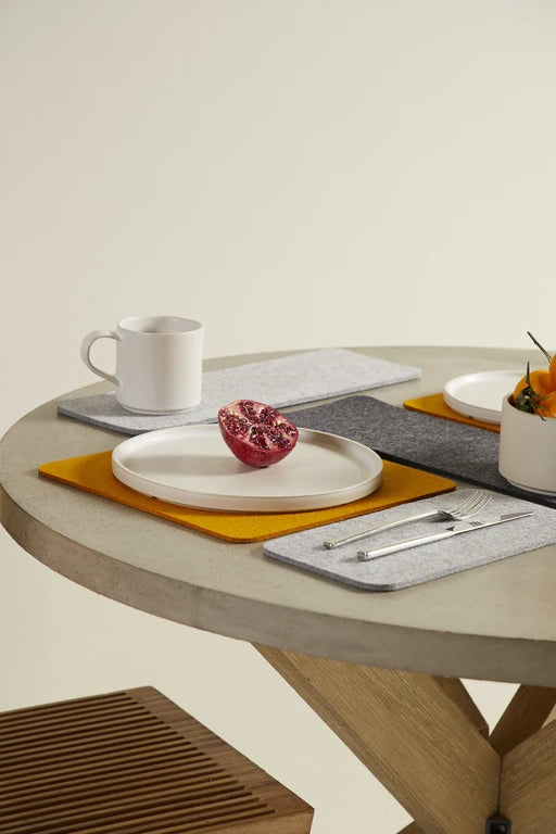 Felt placemat, 22X22cm, eisblau