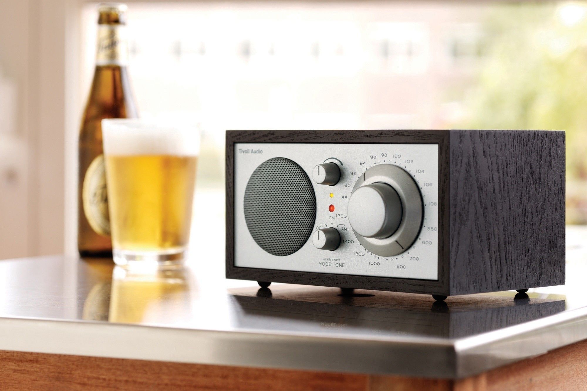 Model One Table Radio, Black/Silver