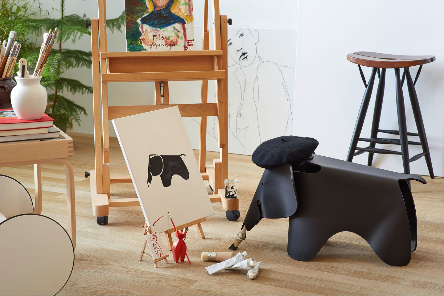 Eames Elephant, Small, Palm Green