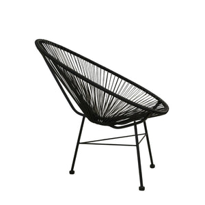 Acapulco Chair, Black Cord/Black Frame
