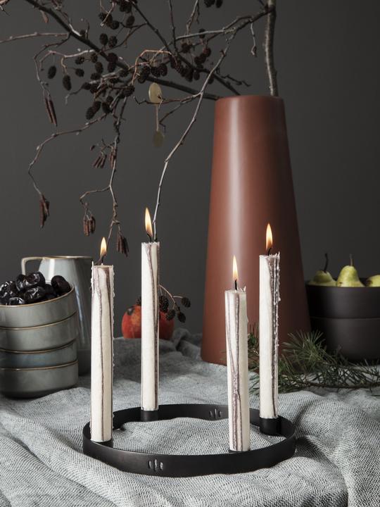 Candle Holder Circle, Black, Small