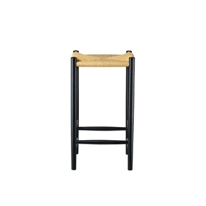 J164 counter stool, black/nature. 67cm.