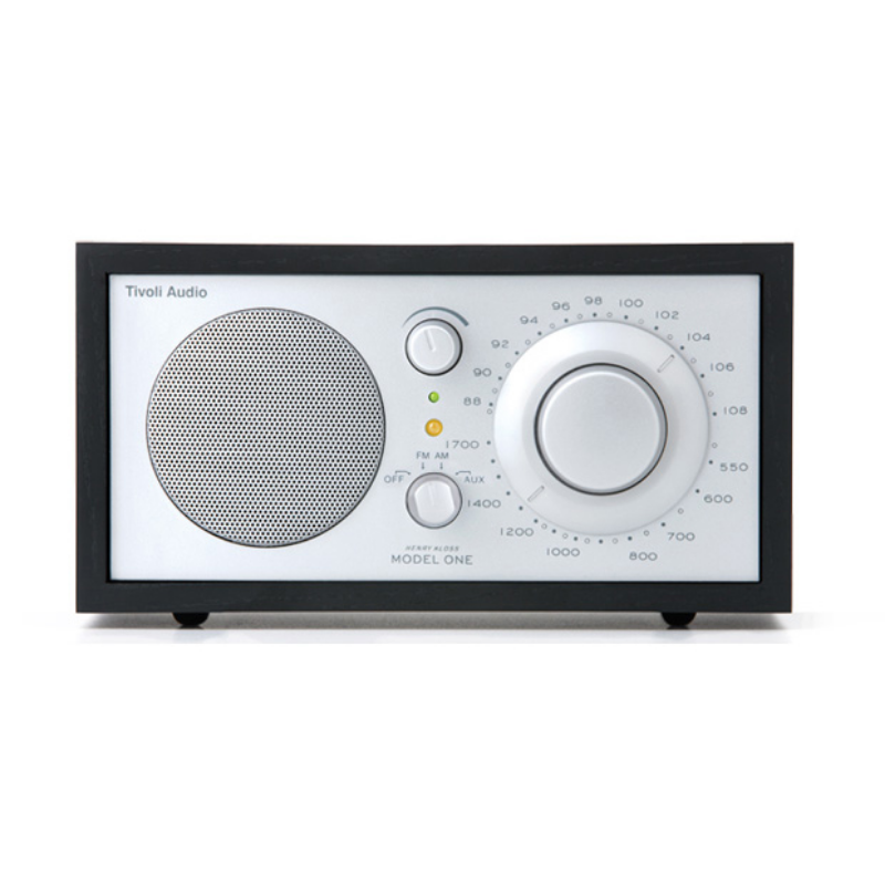 Model One Table Radio, Black/Silver