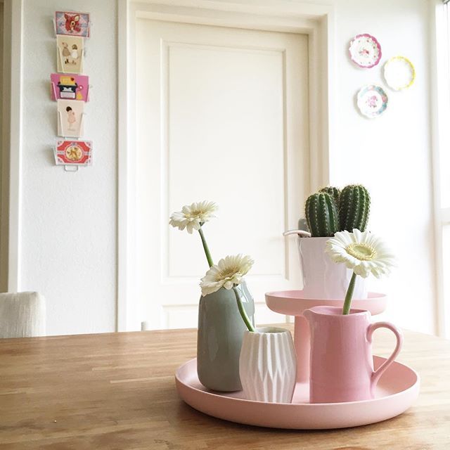Rotary Tray, Pale Rose