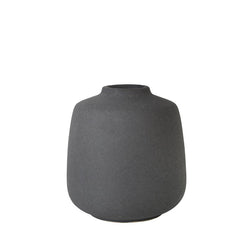 Vase Peat Ceramic, Black,17.5x16.5