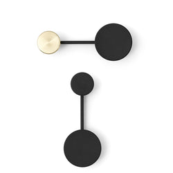 Afteroom Coat Hanger, Small, Black/Brass-Hardware& - Hooks-Audo-vancouver special