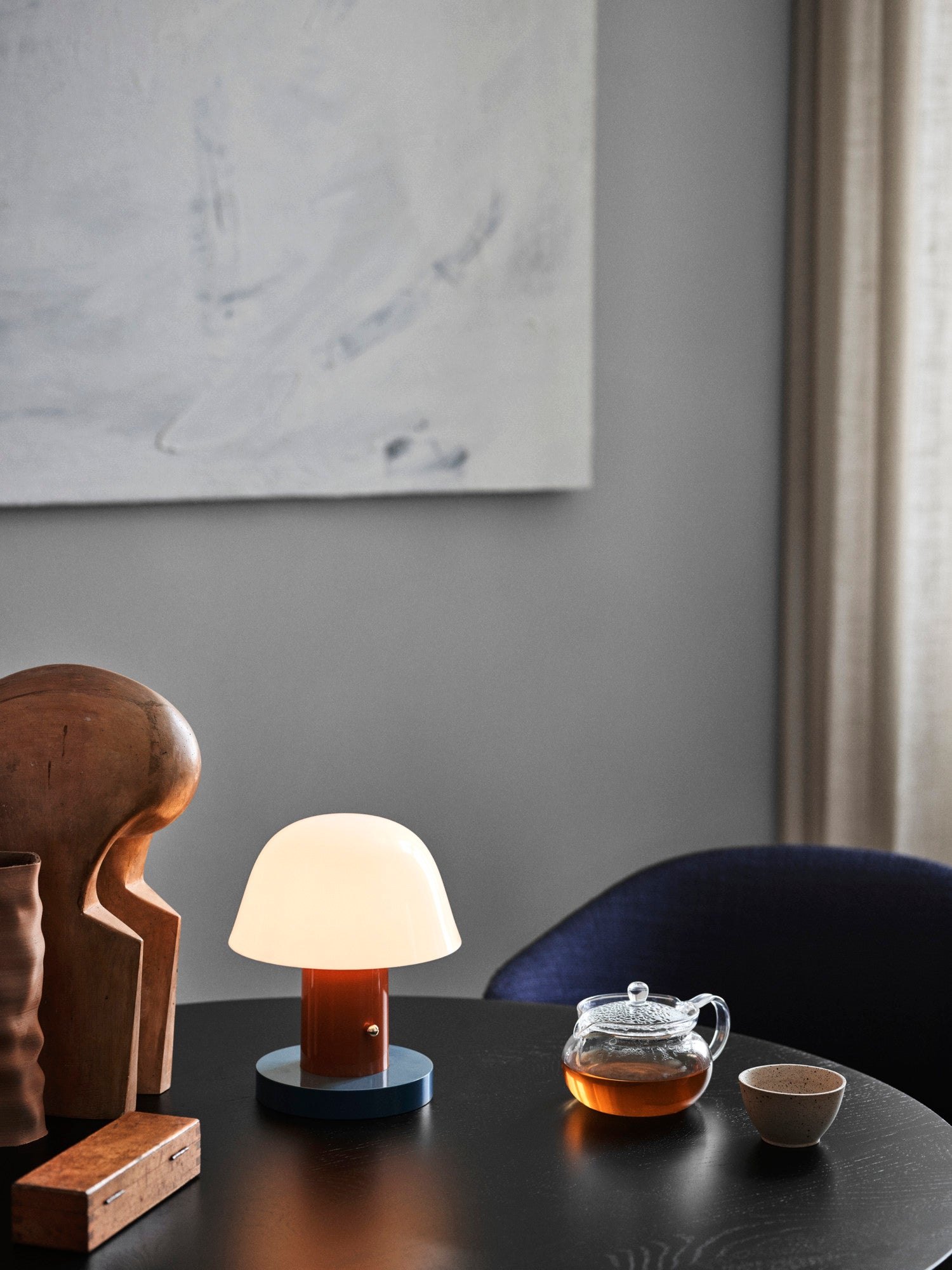 Setago Table Lamp, JH27, Rust/Thunder