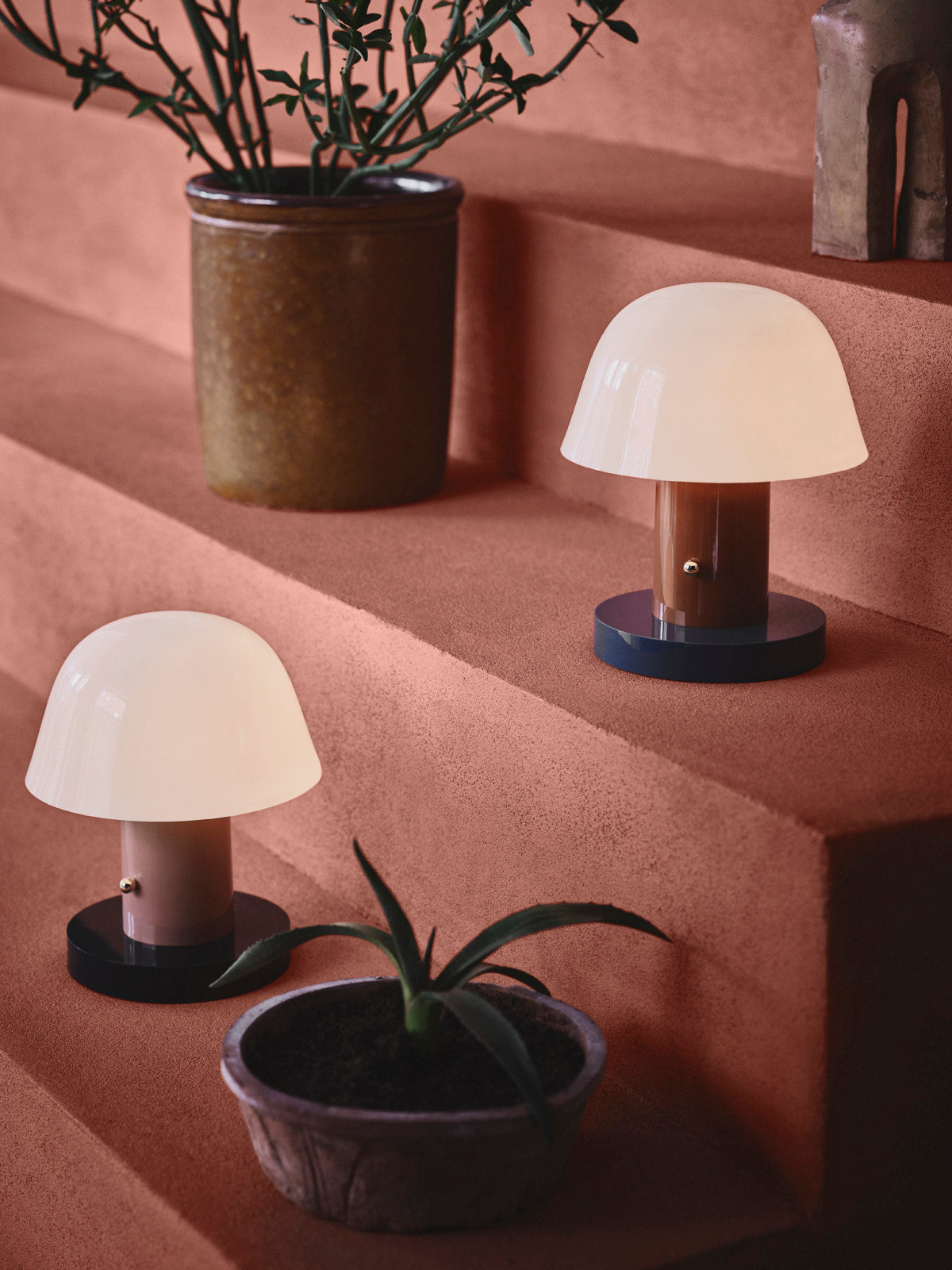 Setago Table Lamp, JH27, Rust/Thunder