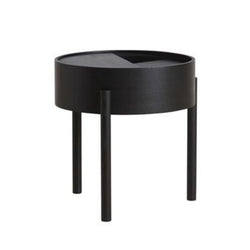 Arc Coffee Table, 42cm, Black Painted Ash