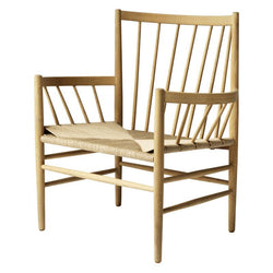 J82 Lounge Chair, Oak / Natural Seat