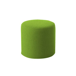 DRUMS, pouf high 45 x 40 cm, green melange felt 848