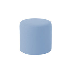 DRUMS, pouf high 45 x 40 cm, light blue felt 858