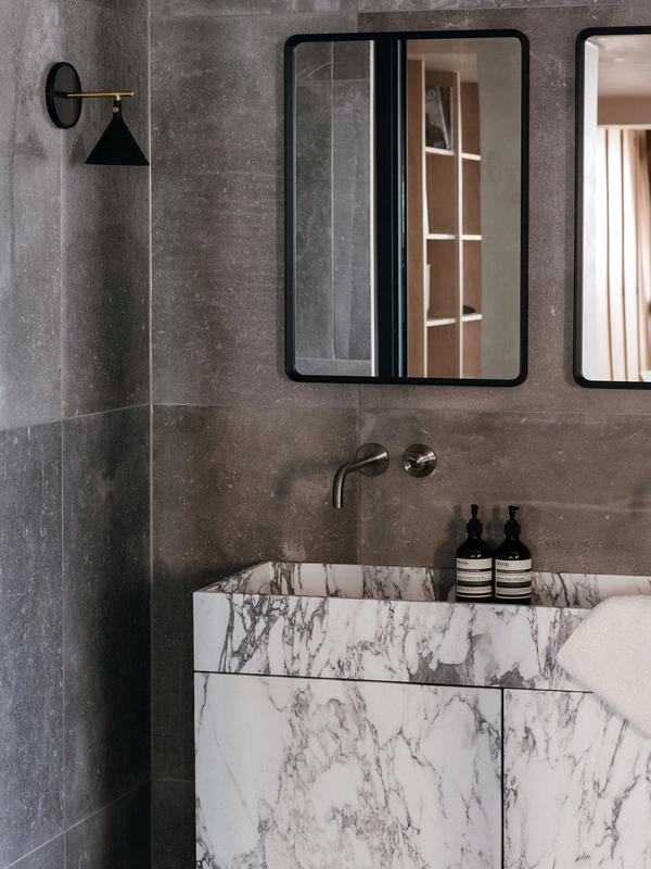 Norm Wall Mirror, Black (Rectangle)-Mirrors-Audo-vancouver special