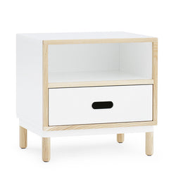 Kabino Bedside Table, White