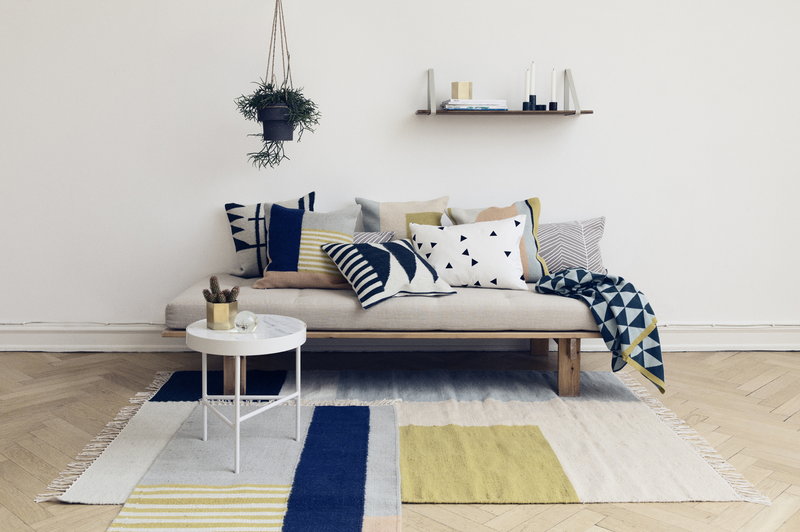 Kelim Rug, Squares, Medium 140 x 200 cm