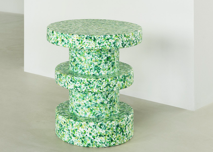 Bit Stool Stack, White/White