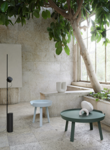 Around Coffee Table, Small, Light Blue
