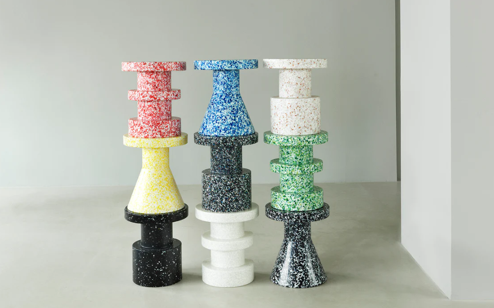 Bit Stool, Black Multi