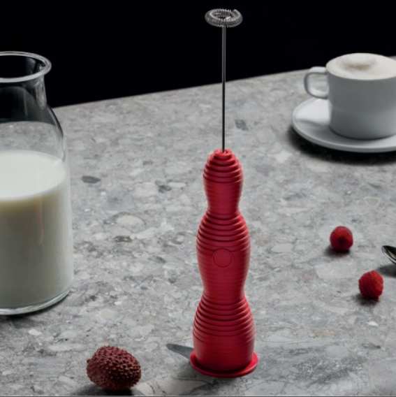 Pulcina Milk Frother, Red
