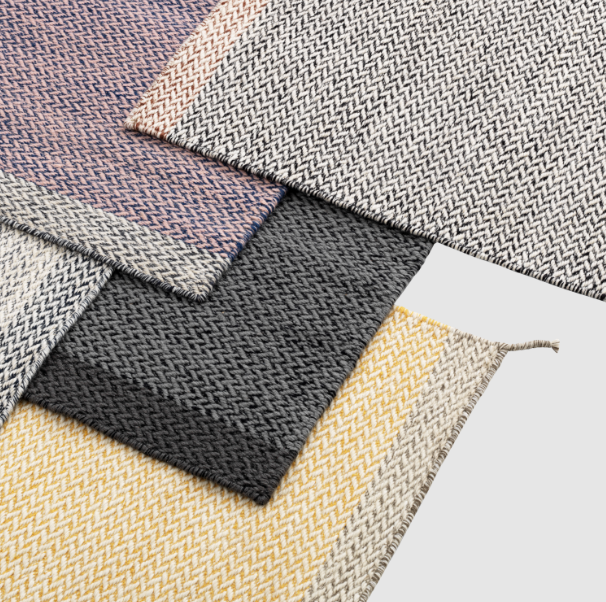 Ply Rug, Midnight Blue 55 x 33"