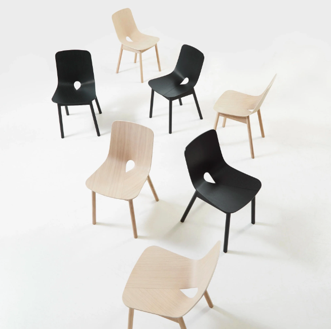 Mono Dining Chair, White Pigmented Lacquered Oak