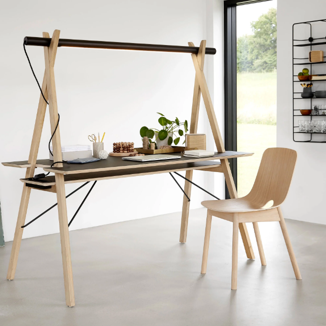 Mono Dining Chair, White Pigmented Lacquered Oak